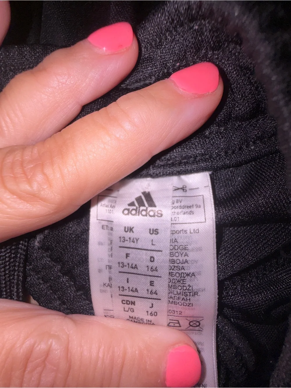 Adidas youth 3 stripe bottom zip jogger pants, sz L 13-14Y, guc